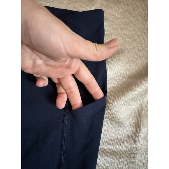 Lululemon Pace Rival Crop (22") Navy Mesh Size 6 - Picture 4 of 8